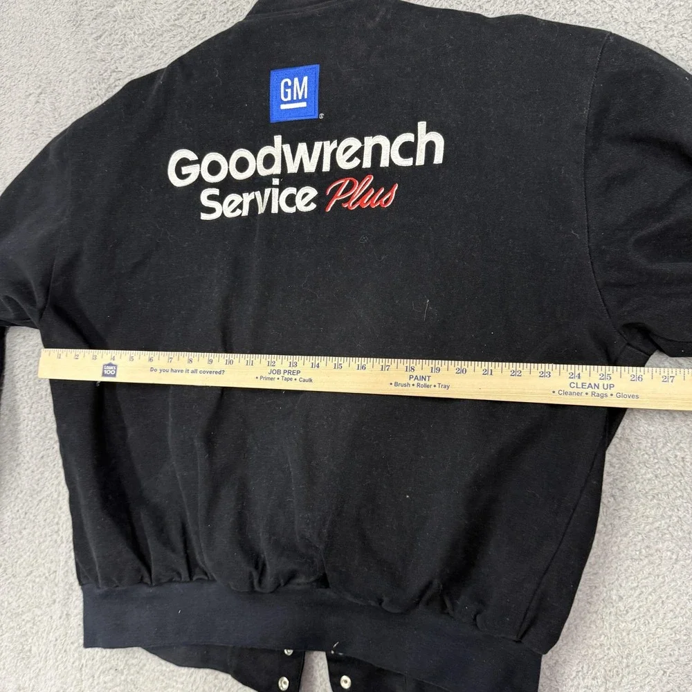 Vintage Dale Earnhardt Goodwrench Service Jacket Mens XL Black NASCAR Chase